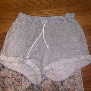 Gray sweat shorts